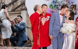 Đám cưới trong mơ của cô gái "chậm mà chắc": Tổ chức ở 2 nước, mẹ chồng trao quà cho mẹ vợ