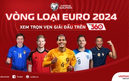 Xem trực tiếp vòng loại EURO 2024 miễn phí trên TV360 Viettel