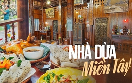 Độc đáo ngôi nhà làm từ 4.000 cây dừa của vợ chồng "đại gia" miền Tây, cho khách ở qua đêm trải nghiệm nếp sống xưa