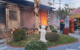 Hà Nam: Cháy tại Chùa Phật Quang, nhiều nội thất bị thiêu rụi