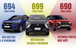 Tầm giá 700 triệu đồng chọn Mitsubishi Xforce, Hyundai Creta hay Kia Seltos