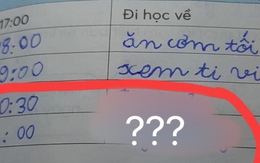 Đang làm bài tập viết thời khóa biểu thì bí ý tưởng, học sinh tiểu học có màn chữa cháy khiến người có trí tưởng tượng nhất cũng "đứng hình"