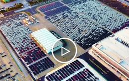 Video quay bằng UAV cho thấy năng lực 'siêu khủng' của Tesla ở Trung Quốc