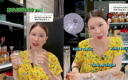 Cô gái review bộ ly 100 triệu của Thái Công: Cái ly cũng chỉ dùng để uống nước thôi, có gì mà đắt vậy?