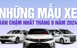 Những mẫu xe bán chậm nhất tháng 9/2024: Hai nhân tố mới góp mặt