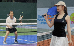 Hot girl Nhật Lê lộ nhan sắc thật trên sân pickleball, khác xa ảnh "sống ảo" đăng Facebook