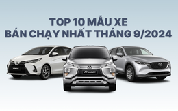 Top 10 xe bán chạy nhất tháng 9/2024: Mitsubishi Xpander trở lại vị trí dẫn đầu