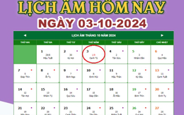 Lịch âm 3/10 - Âm lịch hôm nay 3/10 chính xác nhất - lịch vạn niên 3/10/2024