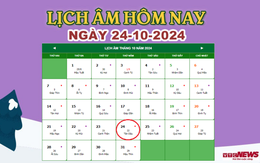 Lịch âm 24/10 - Âm lịch hôm nay 24/10 chính xác nhất - lịch vạn niên 24/10/2024