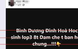 Thông tin học sinh lớp 3 ở Bình Dương đâm chết bạn học là tin giả