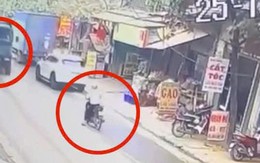 VIDEO: Bất ngờ ngã xuống đường, người đàn ông đi xe máy bị xe tải cán tử vong