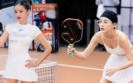 Loạt hot girl dậy sớm makeup 1 tiếng, có người thay đến 2 bộ đồ tham gia "đại chiến" pickleball