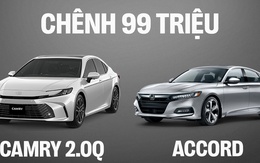 Chênh 99 triệu đồng, chọn Toyota Camry bản tiêu chuẩn nhiều tiện ích và an toàn hơn hay Honda Accord động cơ mạnh hơn