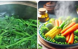 Ăn rau luộc hay rau hấp tốt hơn?