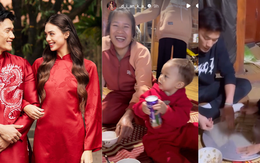 Không son phấn, vợ Tây của Tiến Dũng ghi điểm tuyệt đối khi về quê chồng ăn tết: Đăng toàn ảnh bố mẹ chồng, còn biết hát ru con