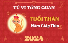 Tử vi tổng quan tuổi Thân năm Giáp Thìn 2024: Tam hợp nâng đỡ, cát tinh soi rọi, giàu sang viên mãn