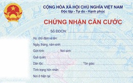 Dự kiến mẫu giấy Chứng nhận căn cước