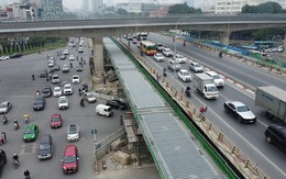 Cấm xe máy, xe thô sơ lên cầu vượt Mai Dịch