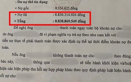 Xôn xao phiếu nhắc nợ gây sốc MXH: Vay thẻ tín dụng 8,5 triệu rồi "quên trả", 10 năm sau mang nợ gần 9 tỷ?