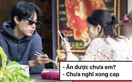 Loạt ảnh chế biểu cảm của Han So Hee với Ryu Jun Yeol ở Hawaii gây sốt: Sáng thứ 2, đang ăn thì sếp nhắn!