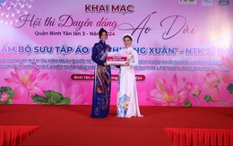 Hoa hậu Nguyễn Thanh Hà ngồi "ghế nóng" Duyên dáng áo dài quận Bình Tân
