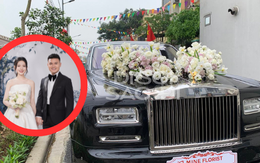 Cận cảnh xe hoa 14 tỷ Quang Hải dùng để đón cô dâu Chu Thanh Huyền