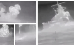 Quân đội Ukraine tung video tấn công đánh chìm tàu tuần tra Sergei Kotov của Nga