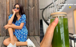 Hè vừa đến Tăng Thanh Hà đã tận dụng nước dừa để làm đẹp: Khéo léo bỏ thêm 1 thứ màu xanh để công dụng nhân lên gấp bội