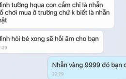 Câu chuyện đang gây tranh cãi: Con trai mang vàng đi tặng bạn, mẹ đòi nhưng gia đình bên kia chặn tin nhắn, đọc xong ai cũng khuyên 1 câu