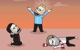 Biếm họa 24h: Liverpool và Arsenal bắt đầu chu kỳ "buông"