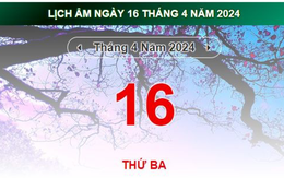 Lịch âm hôm nay - Xem lịch âm ngày 16/4