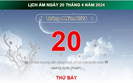 Lịch âm hôm nay - Xem lịch âm ngày 20/4