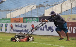 Sân vận động Hòa Xuân trước ngày đón những huyền thoại bóng đá Brazil