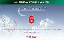 Lịch âm hôm nay - Xem lịch âm ngày 6/4