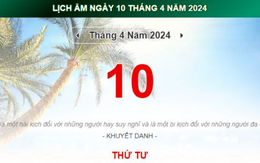 Lịch âm hôm nay - Xem lịch âm ngày 10/4