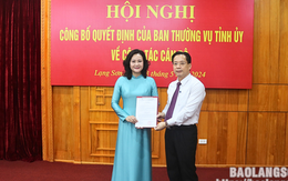 Bổ nhiệm nữ Phó Chủ tịch HĐND thành phố giữ chức Phó Chánh Văn phòng Tỉnh ủy