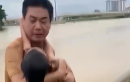 Người đàn ông dũng cảm lao xuống sông cứu sống 1 bé gái đang chới với giữa dòng nước xiết