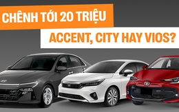 Cầm 569 triệu đồng, mua Hyundai Accent cao cấp nhiều trang bị, Honda City bản base hay Toyota Vios bản 'full'?