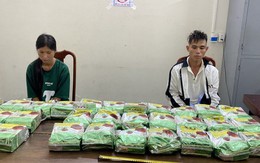 Bắt giữ vợ chồng vận chuyển 30kg ma tuý đá từ Lào về Việt Nam