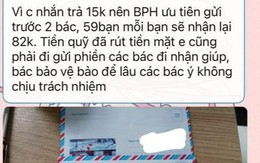 Mẹ có ý kiến về quỹ lớp, trưởng ban phụ huynh "vùng vằng" trả tiền lại thông qua bảo vệ, người khác thì được chuyển khoản