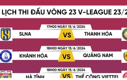 Lịch thi đấu vòng 23 V-League 2023/2024: HAGL và Hà Nội FC gặp khó