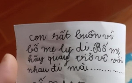 Bức thư của học sinh tiểu học khiến ai đọc xong cũng khóc: Phía sau một gia đình tan vỡ, người tổn thương nhất luôn là con cái