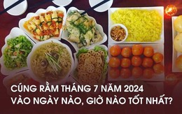 Cúng rằm tháng 7 năm 2024 vào ngày nào, giờ nào tốt nhất?