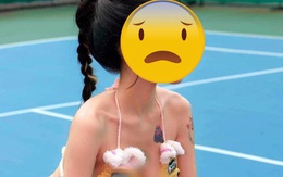 Mặc bikini 2 mảnh tạo dáng trên sân pickleball câu like: Phản cảm khủng khiếp!