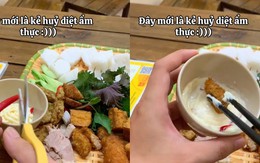 Chàng trai ăn bún đậu với... mayonnaise khiến nhiều người bức xúc: "Cố tình huỷ hoại ẩm thực à"?