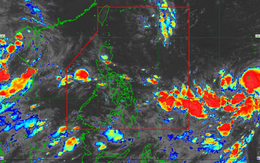 Áp thấp nhiệt đới ở biển Philippines mạnh lên thành bão Bebinca