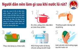 Người dân vùng ngập lụt nên làm gì sau khi nước rút?