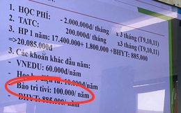 Trường học ở Đồng Nai thu tiền bảo trì tivi 100 nghìn đồng/học sinh: Hiệu trưởng nói trường mới đổi tivi