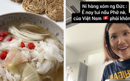 Cô gái Việt được bạn người Đức nấu phở cho ăn: Biểu cảm bất ngờ khi nếm thử hương vị