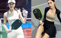 Mỹ nhân "nóng cùng World Cup" đọ sắc với hoa khôi bóng chuyền ở sân Pickleball: Visual phát sáng, đẹp gì mà đẹp thế!